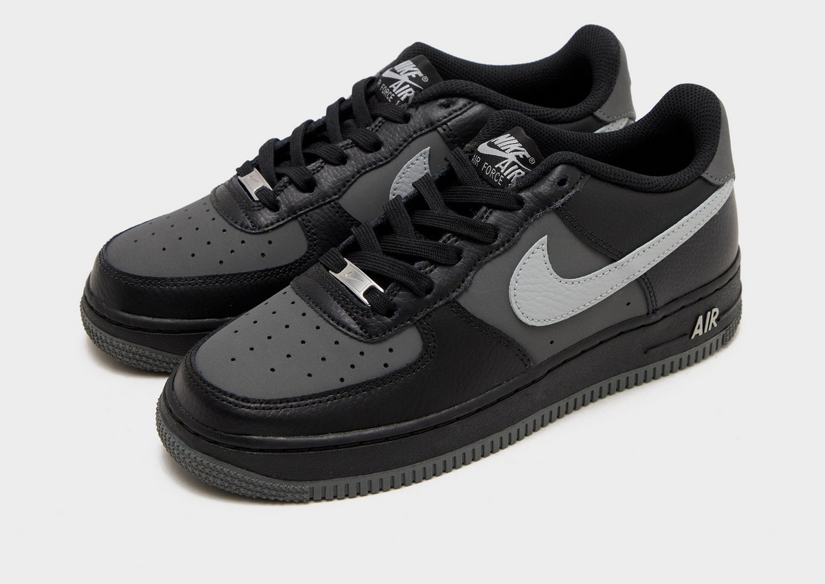 【預訂】 NIKE AIR FORCE 1 黑霧灰-GS