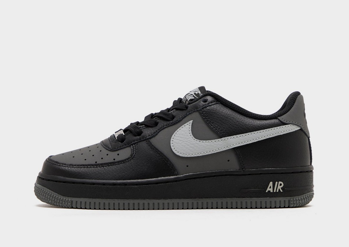 【預訂】 NIKE AIR FORCE 1 黑霧灰-GS