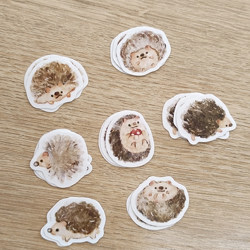 Shun小順．刺蝟貼紙包
