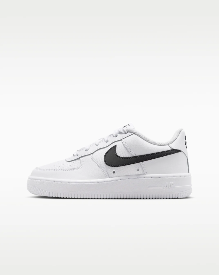 【預訂】NIKE AIR FORCE 1 TECH 白黑格紋-GS