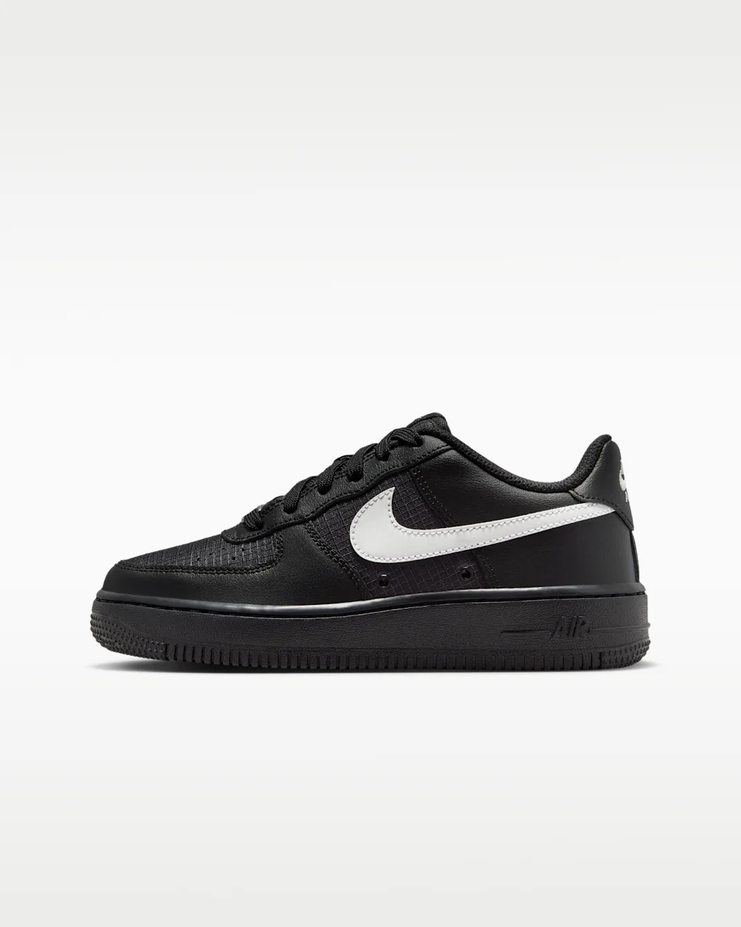 【預訂】NIKE AIR FORCE 1 TECH 黑白格紋-GS