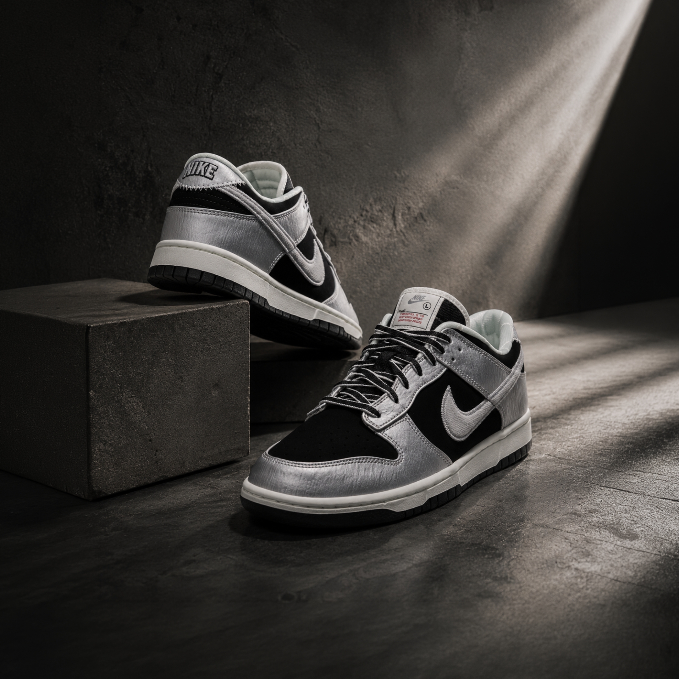 NICEDAY 代購 Nike Dunk Low 黑銀 銀黑 未來 科技 黑 反光 IM4413-001