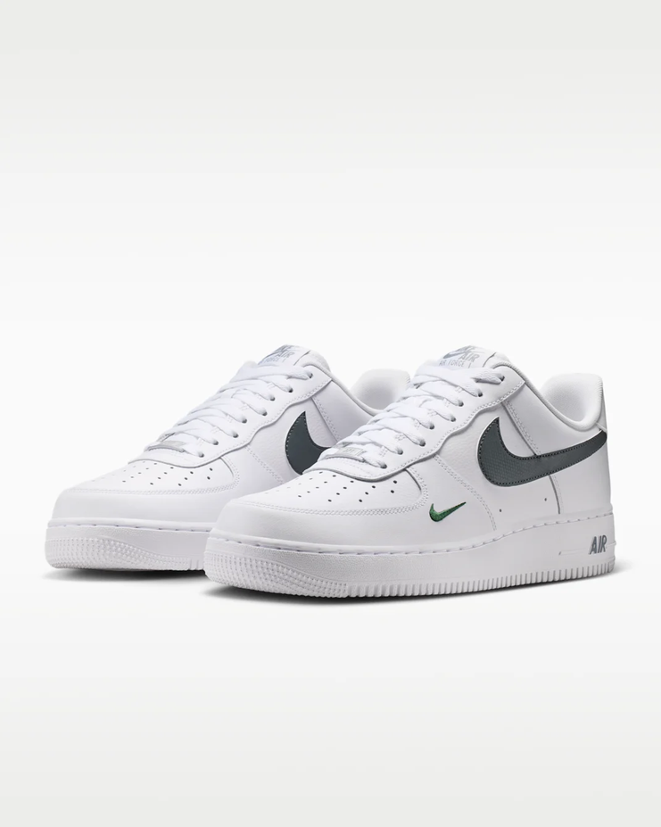 【預訂】NIKE AIR FORCE 1 LOW 白灰 霧綠刺繡剔-MEN