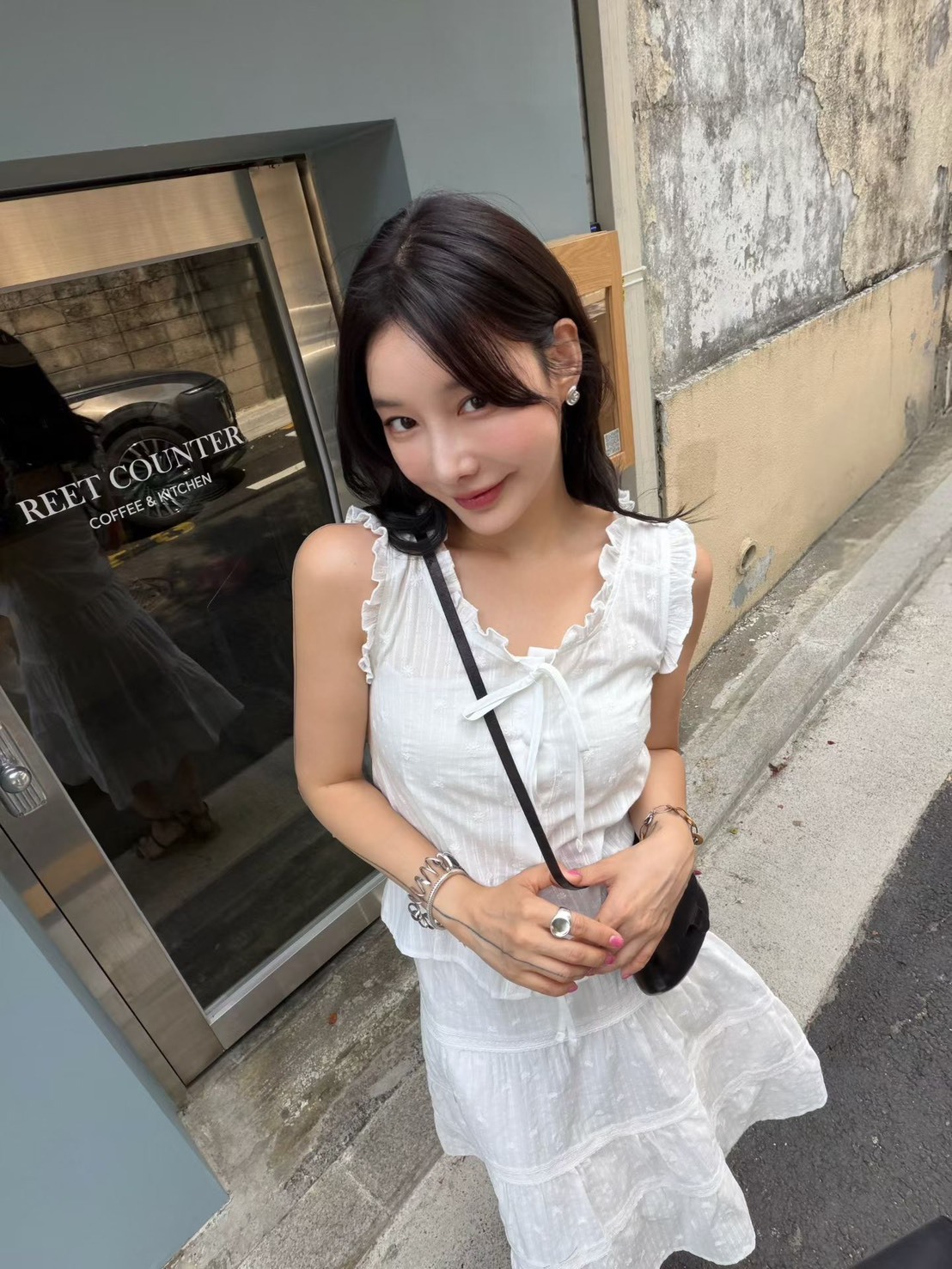 綁結凸點背心 長裙(分售)