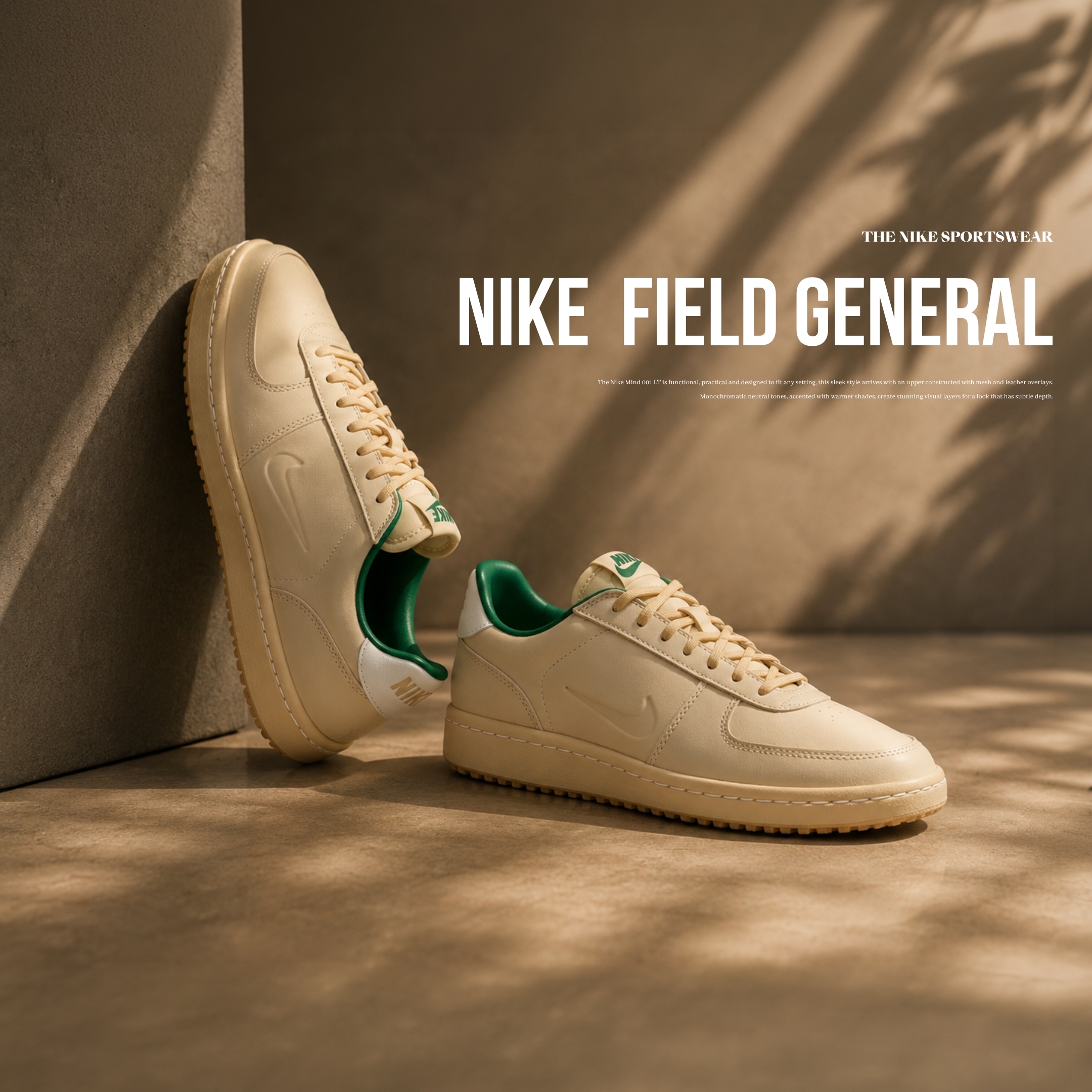 NICEDAY 代購 Nike Field General 米白 白 復古 浮雕 奶油底 IM4417-200