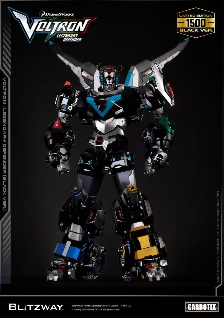 BLITZWAY Voltron Legendary Guardian Black Limited Edition BW-CA-11304 百獸王 黑色限定版 44cm tall