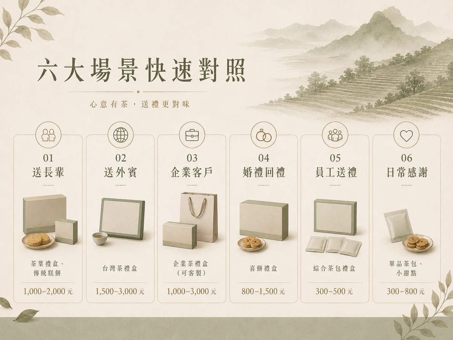 六大送禮場景快速對照：從探訪長輩到出國拜訪
