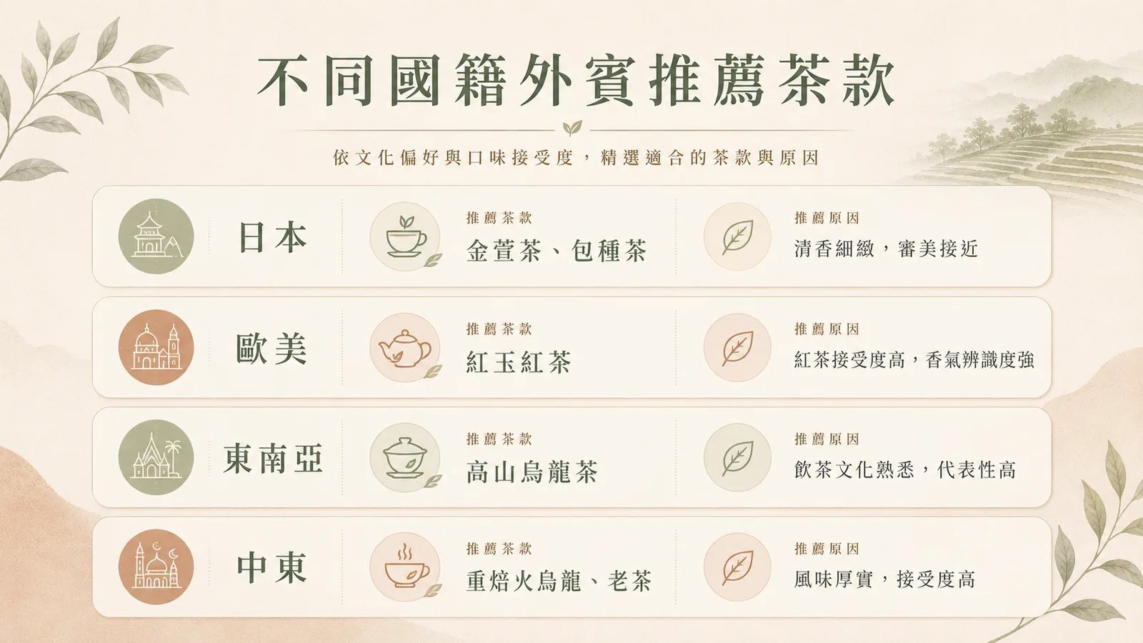 跨境送禮安全性比較:茶葉是最不容易出錯的品項