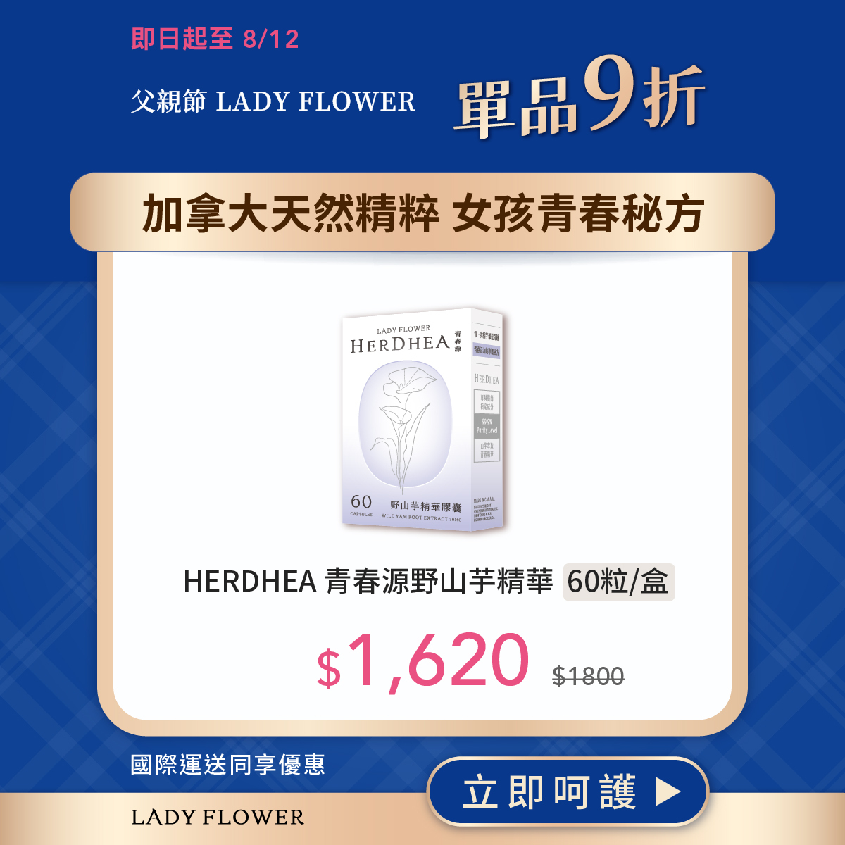 HERDHEA 青春源野山芋精華｜國際運送