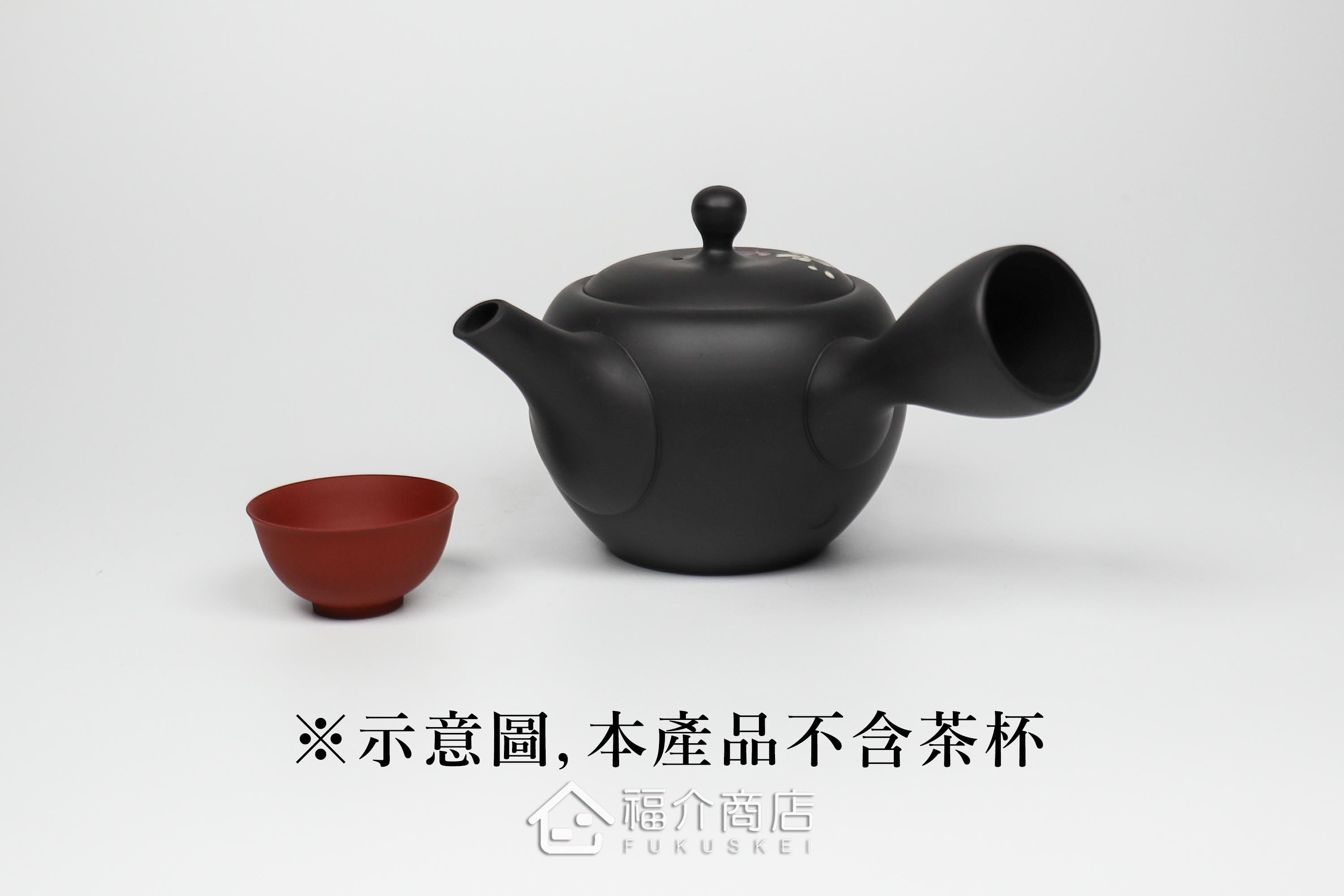 泡茶用的日本陶瓷茶壺,壺身有櫻花圖樣