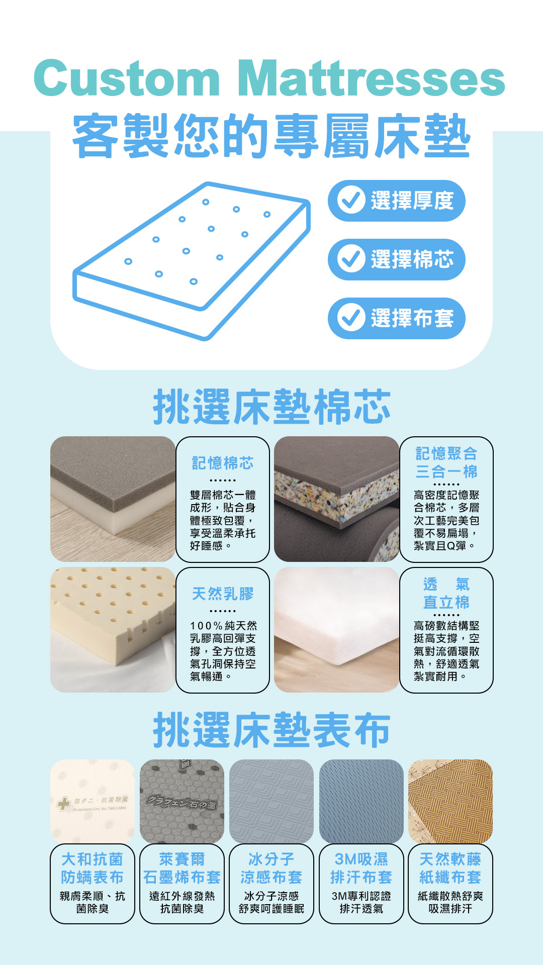 客製化床墊