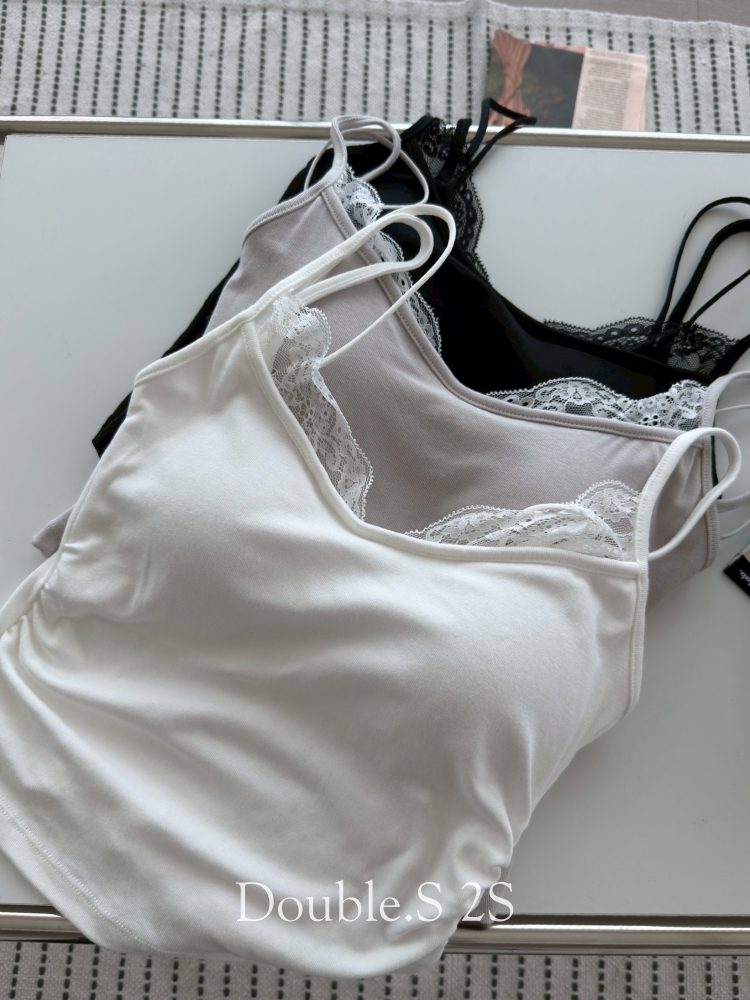 蕾絲拼接bra top*3色