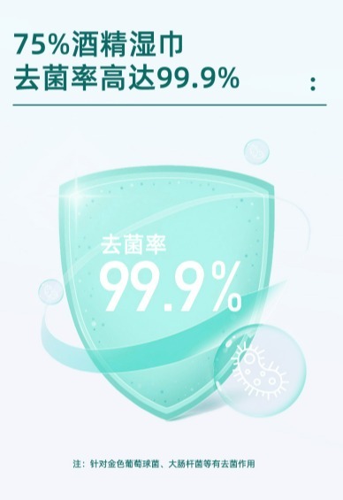 134 【清潔必備】成人使用 含75%酒精消毒濕紙巾 50片家用大包衛生濕紙巾 一次性殺滅99.9%細菌濕紙巾 Alchohol Wipes