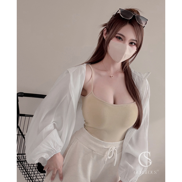 A160 現貨「一圈′ 莫代爾精棉BRA TOP」