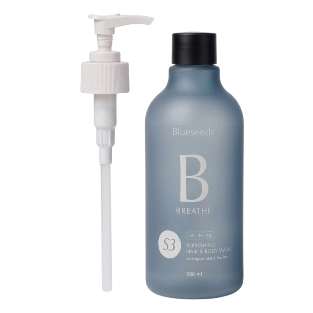 S3 薄荷茶樹全身舒爽潔淨露 500ml / 100ml｜洗髮沐浴 All in one