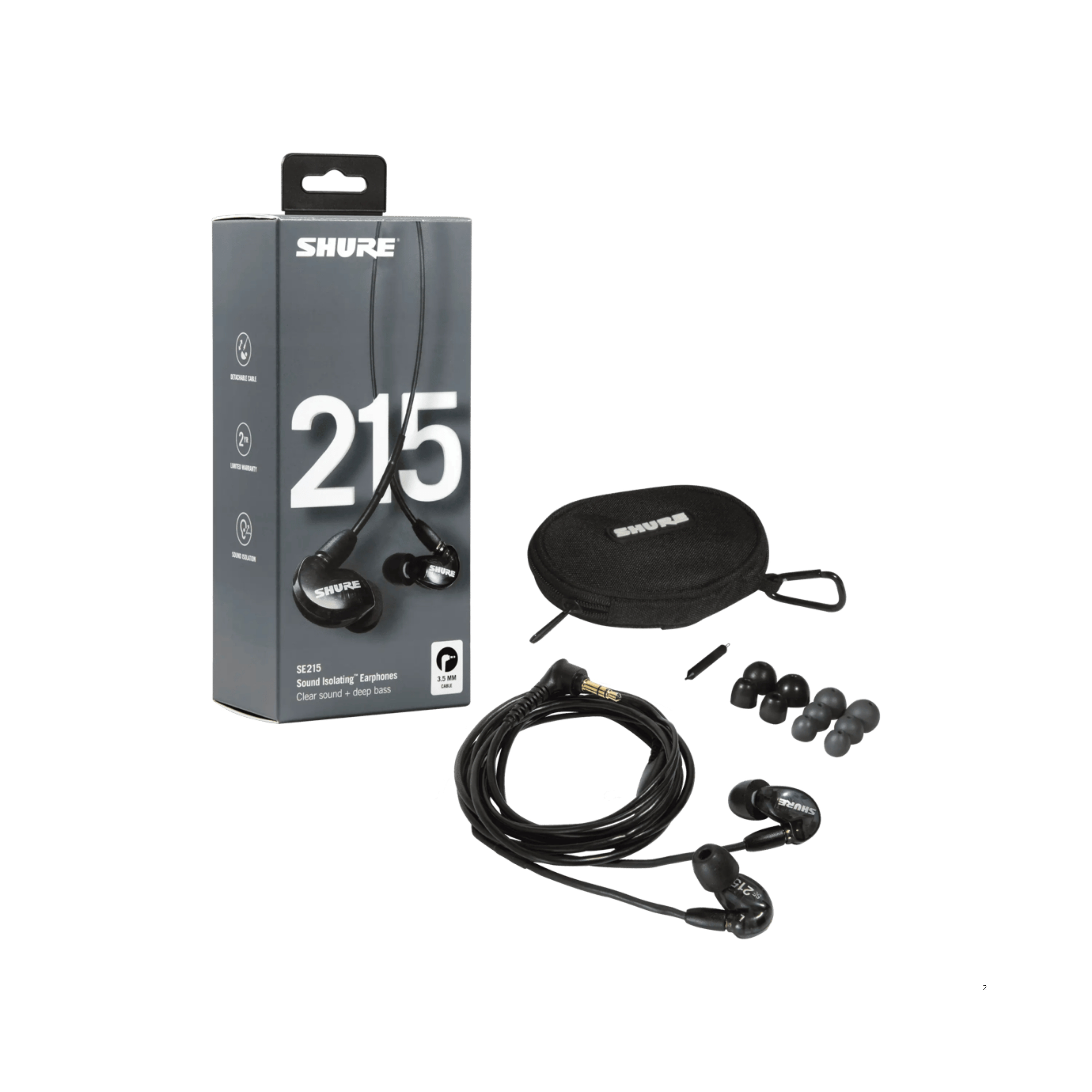SHURE SE215 CL-A SPE-A  耳道式 入耳式 監聽 監聽耳機 In ear monitor IEM 低音加強 隔絕噪音