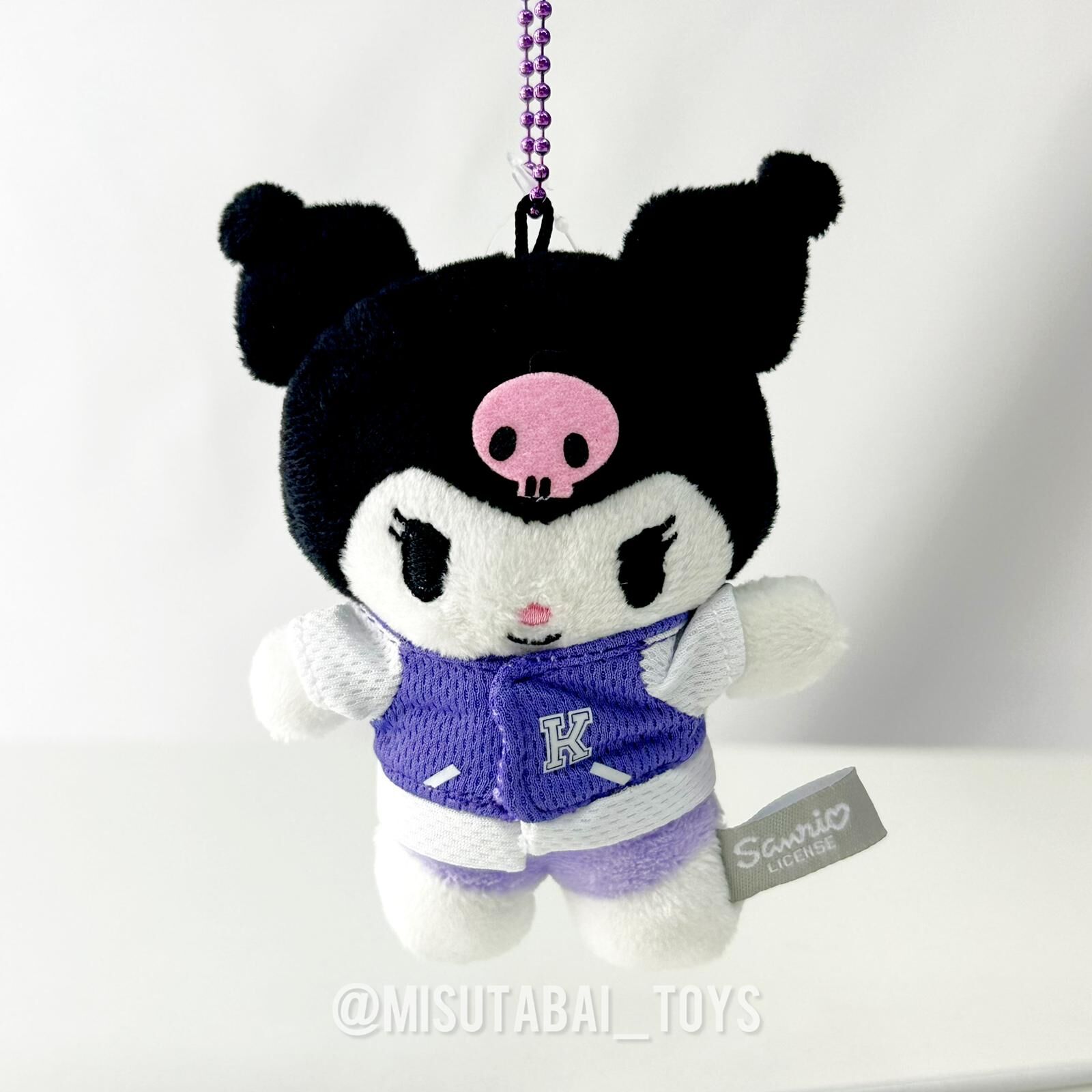 Sanrio Kuromi Jacket Plush Doll Keychain (10cm)