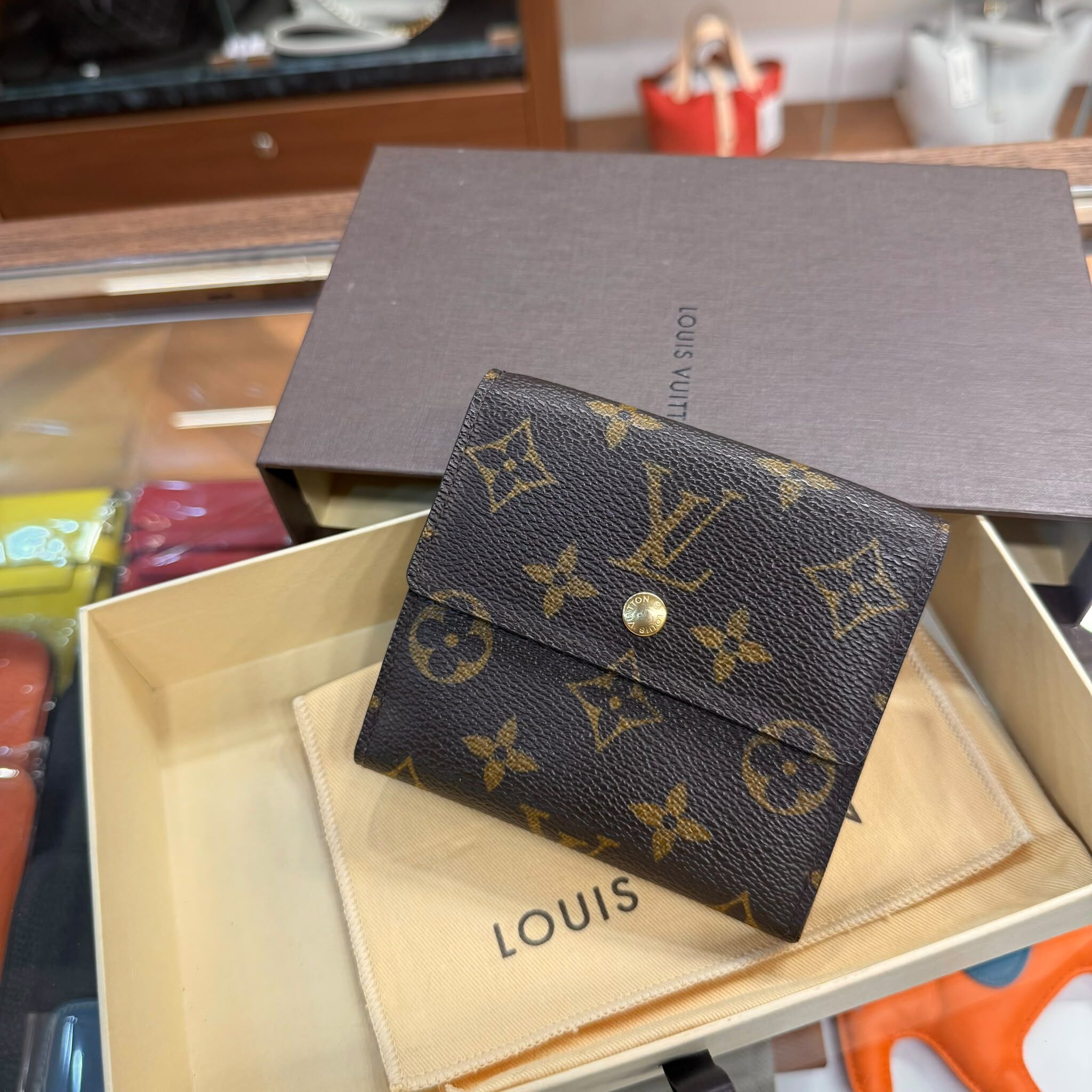 95%New Used Lv Wallet Monogram M61652 老花短銀包