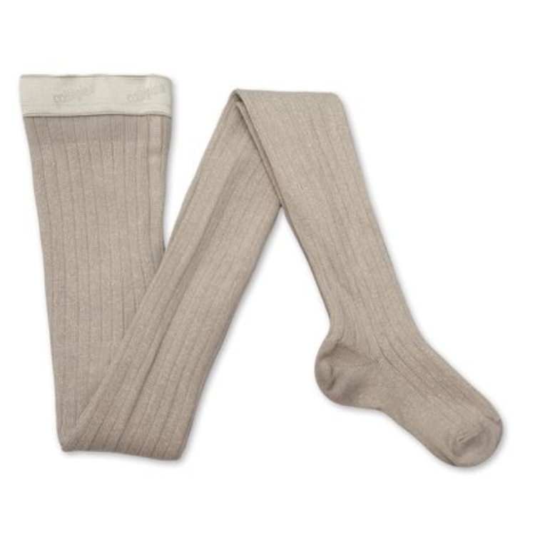 (預購) COLLEGIEN 羅紋金蔥褲襪 Amélie - 105 Gris Perle 珍珠灰