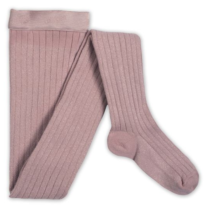 (預購) COLLEGIEN 羅紋金蔥褲襪 Amélie - 331 Vieux Rose 復古粉