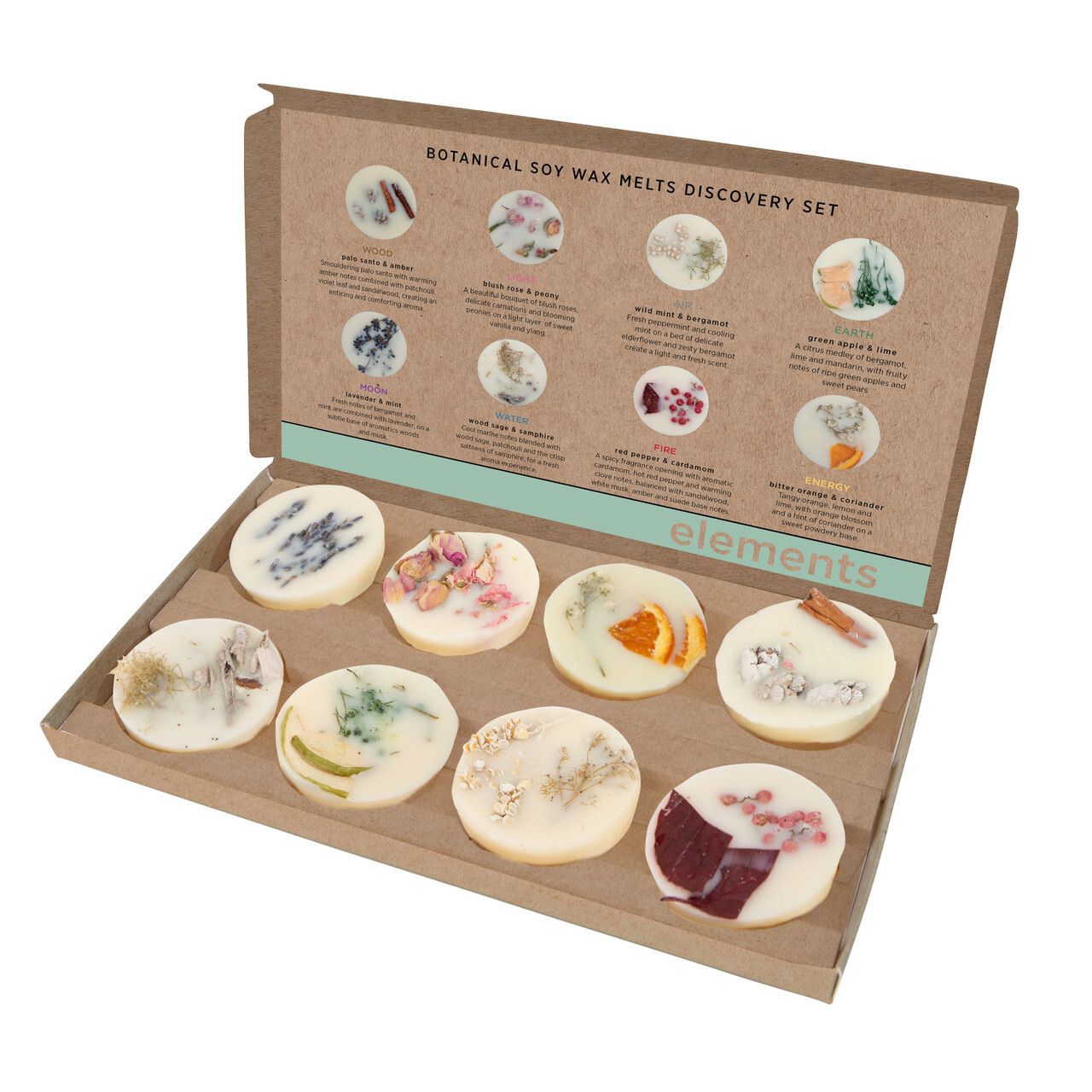 STONEGLOW Elements - Scented Botanical Soy Wax Melt Discovery Set of 8
