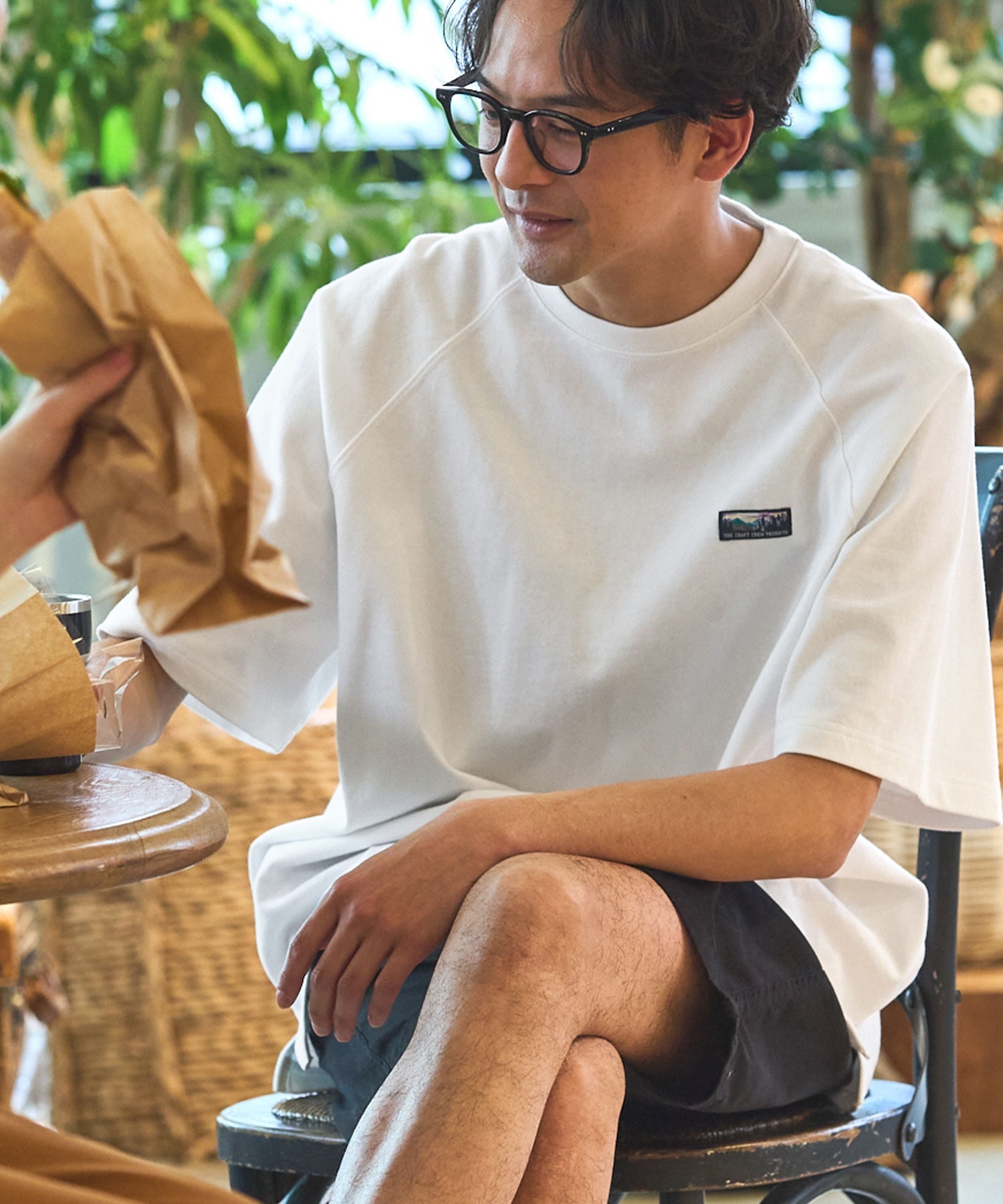 【預購】日本代購 THE CRAFT CREW PRODUCTS 抗菌 除臭 棉質 落肩短袖 Tee