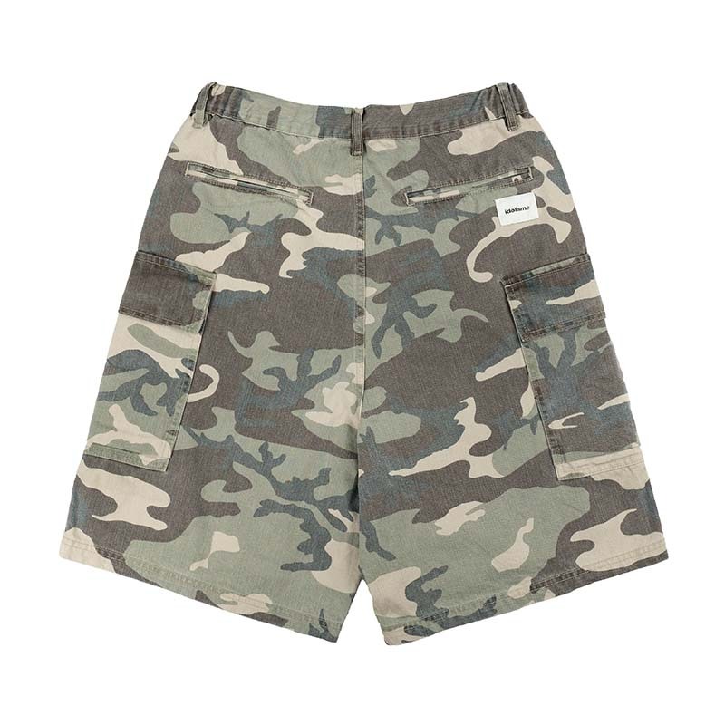 idealism Cargo Jorts Camo 口袋 休閒 短褲 迷彩 綠色 ID25018-CM [台灣現貨]