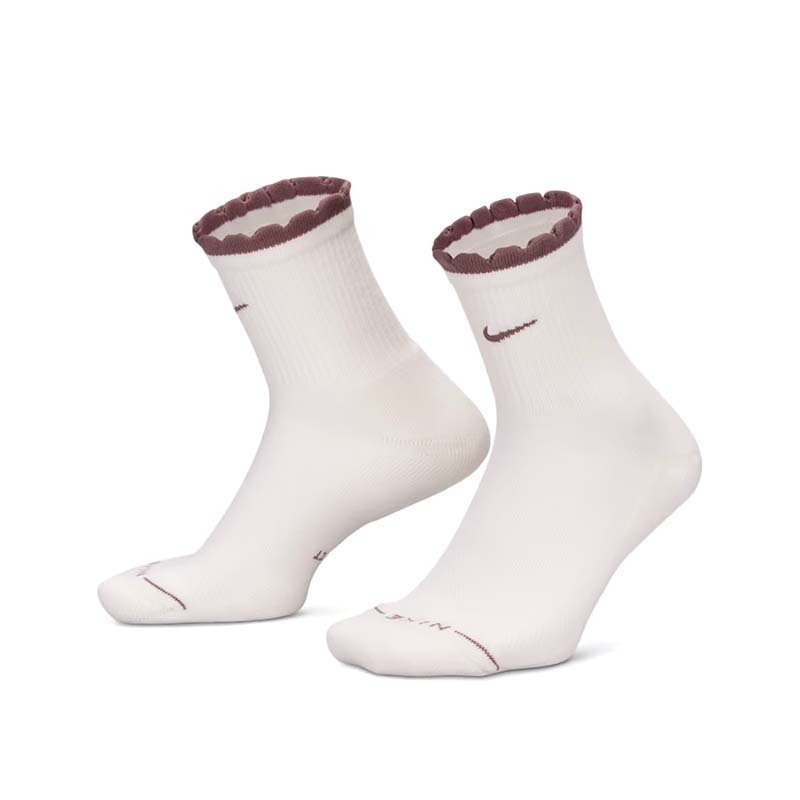 Nike Everyday Elevated 中筒運動襪 花邊 襪子 2雙一組 白色 棕色 IH8621-903 [台灣現貨]