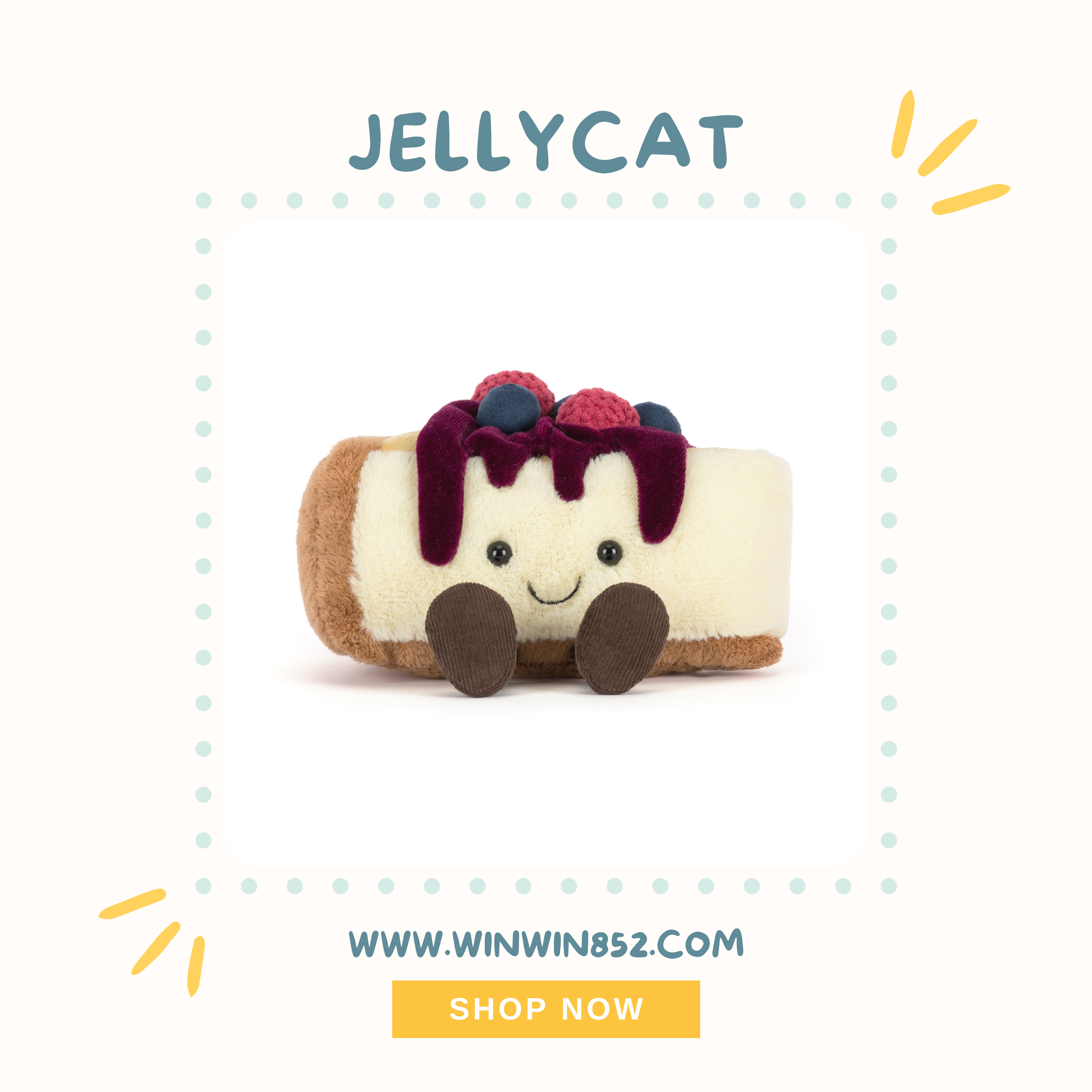 Jellycat Crember Cheesecake