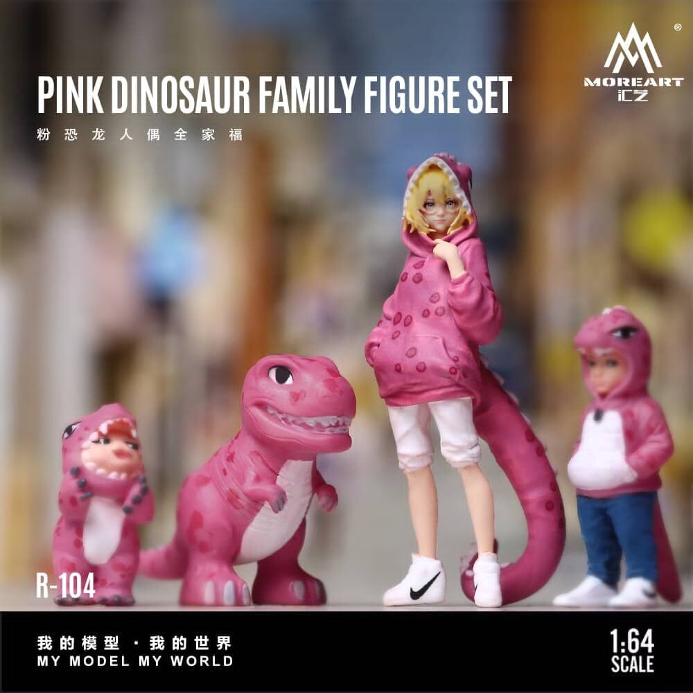 預訂:1/64 MoreArt Pink Dinosaur Family (MO223104 )