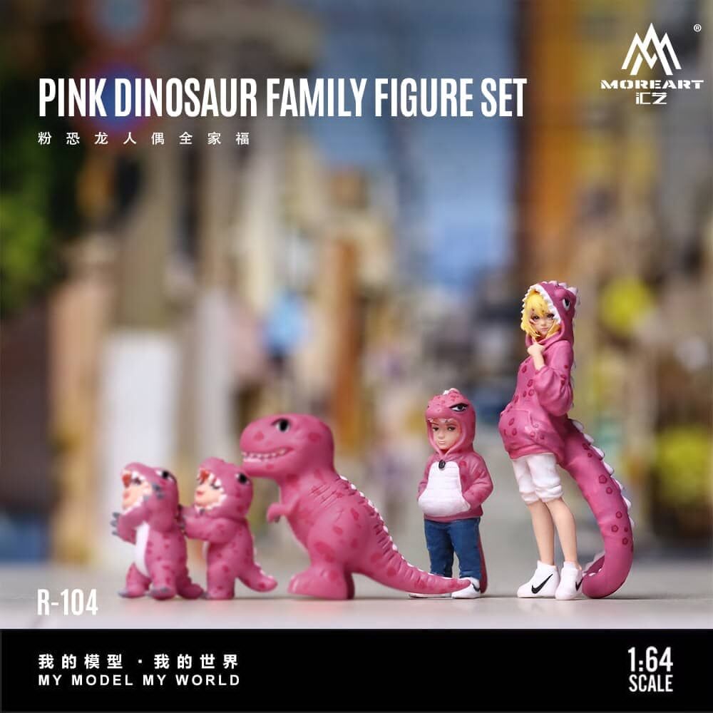 預訂:1/64 MoreArt Pink Dinosaur Family (MO223104 )