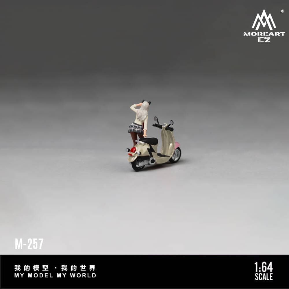 預訂:1/64 MoreArt Gold Motorcycle with Figurine (MO222257 )