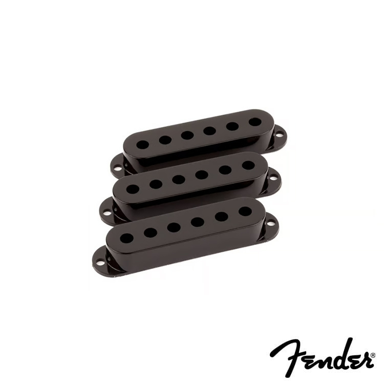 Fender Stratocaster Pickup Cover Sets - Black 拾音器蓋