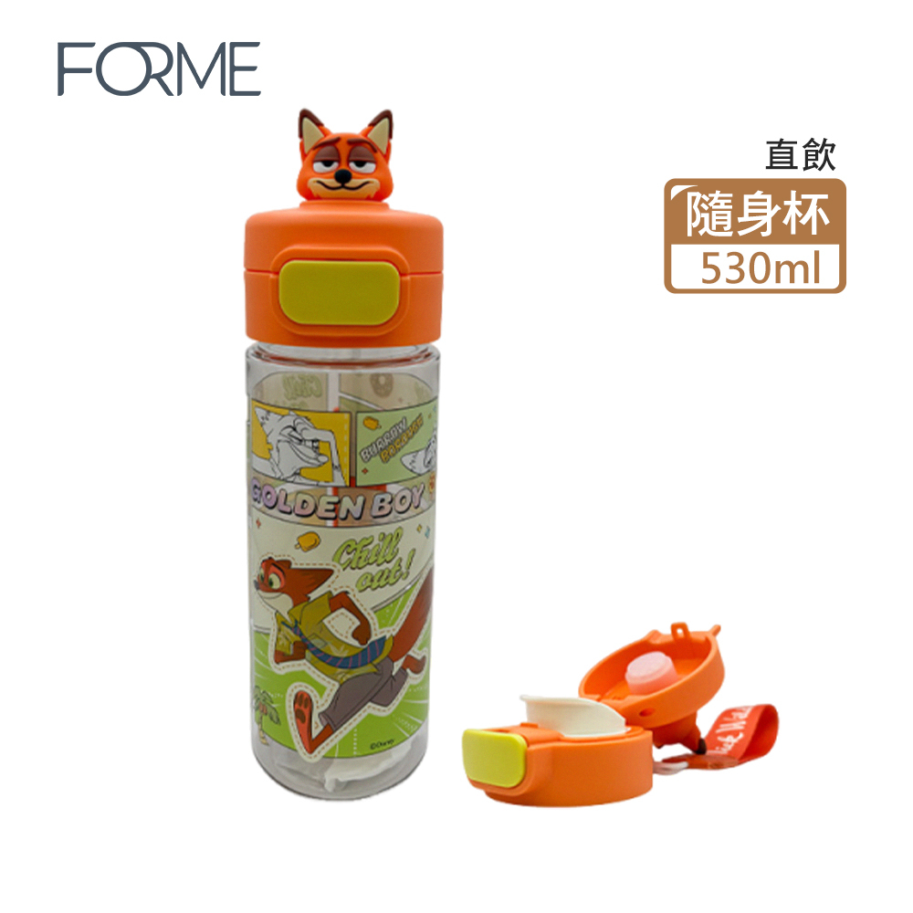 【 FORME 】迪士尼正版授權 PICA系列 | 公仔款冷水壺 直飲隨身杯 530ml - 胡尼克