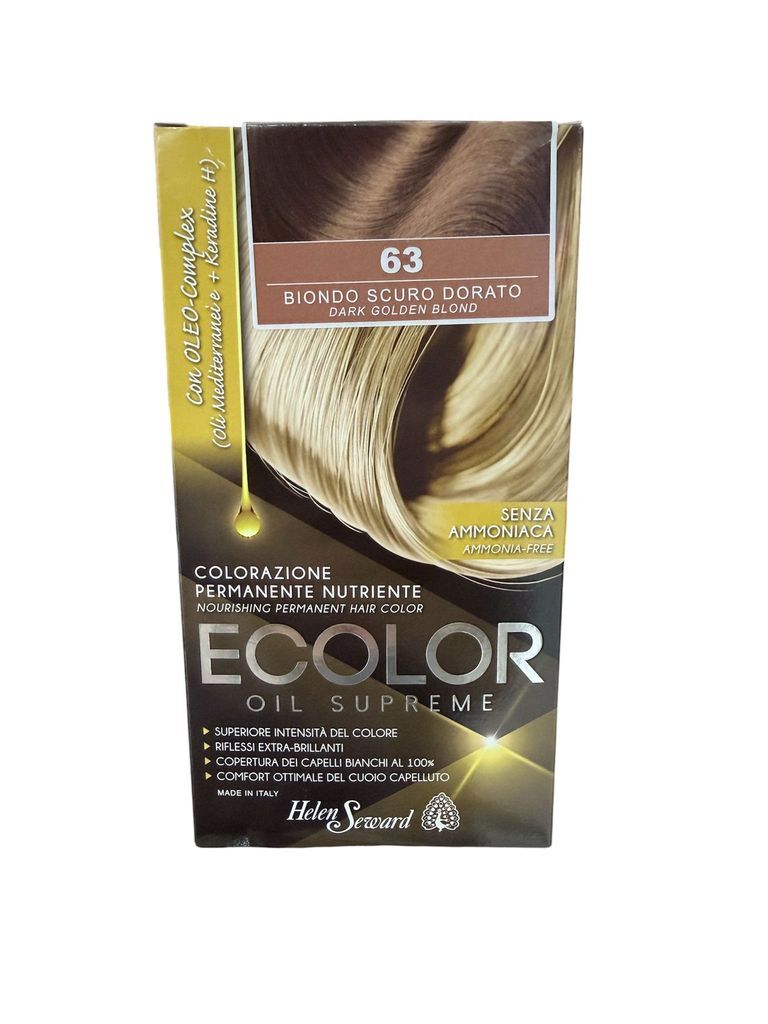 ECOLOR OIL SUPREME - Blond series - 63 Dark Golden Blond (AMMONIA FREE)