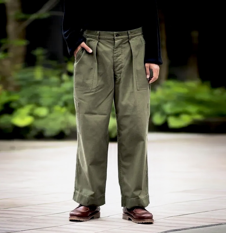 LAST PCS: A.PRESSE USAF HEMMED BOTTOMS - OLIVE PRE ORDER ITEM (預訂中)
