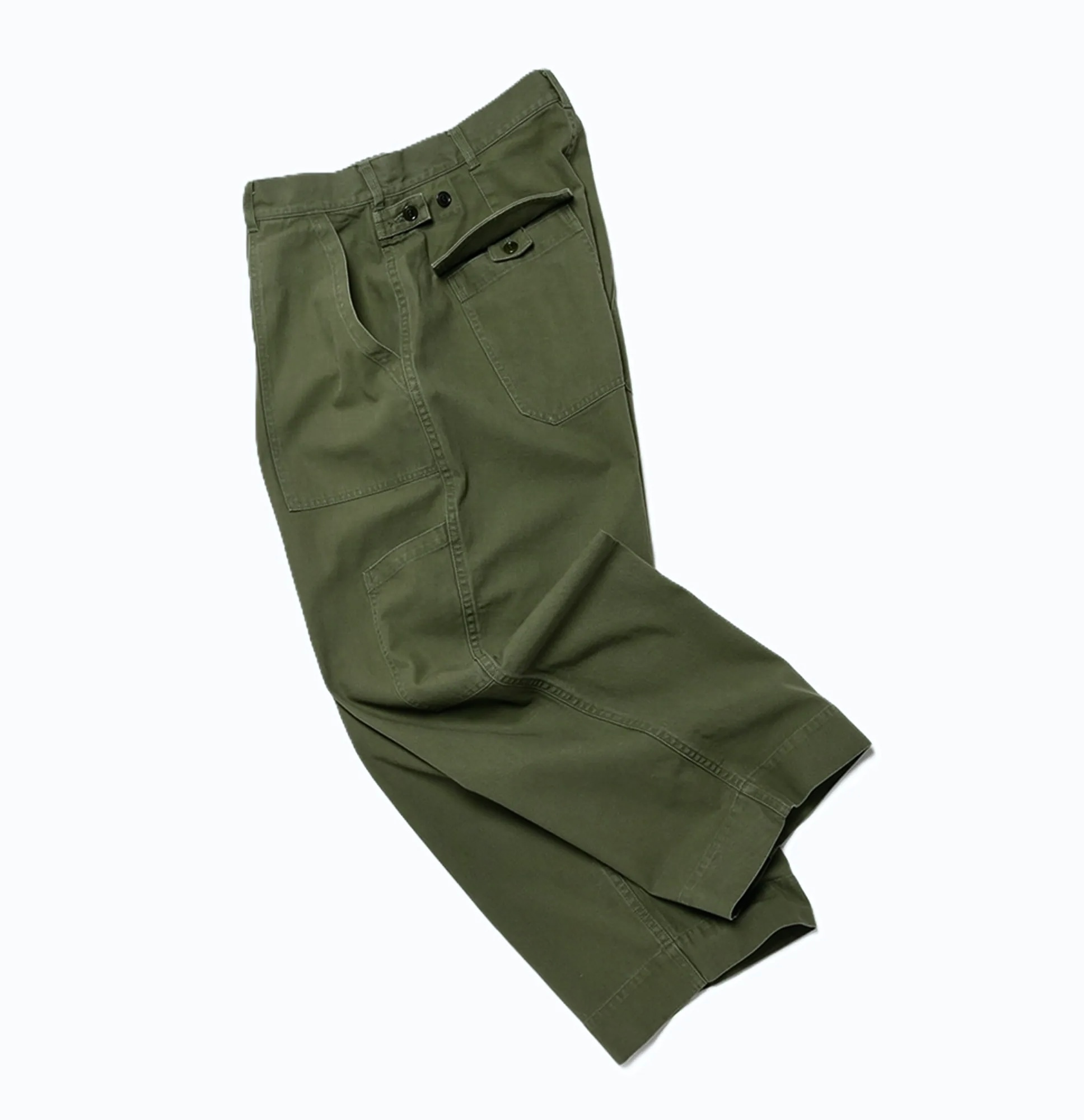LAST PCS: A.PRESSE USAF HEMMED BOTTOMS - OLIVE PRE ORDER ITEM (預訂中)
