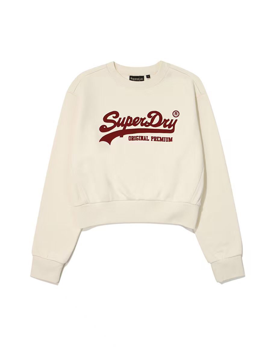 【韓國預購】SKR100703 Superdry 女裝短版衛衣