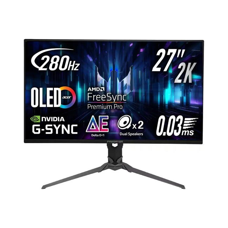 Acer Predator XB3 X27U Z2bmiiprx 27吋 2K OLED 280Hz 0.03ms 電競顯示器 UM.GXXCF.202