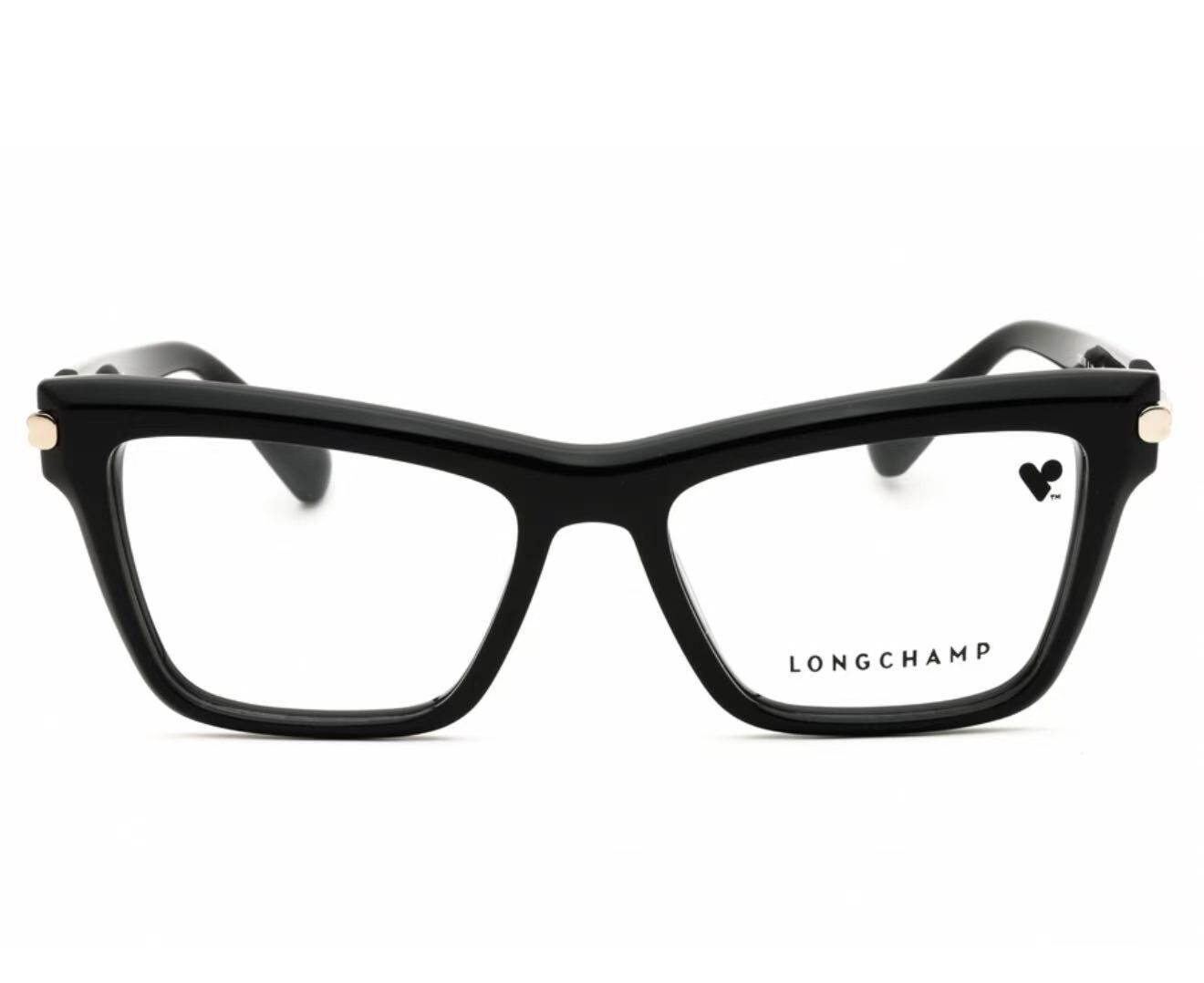 【預購】LONGCHAMP H070613 Cat Eye 女裝平光鏡眼鏡 (黑色粗邊框)