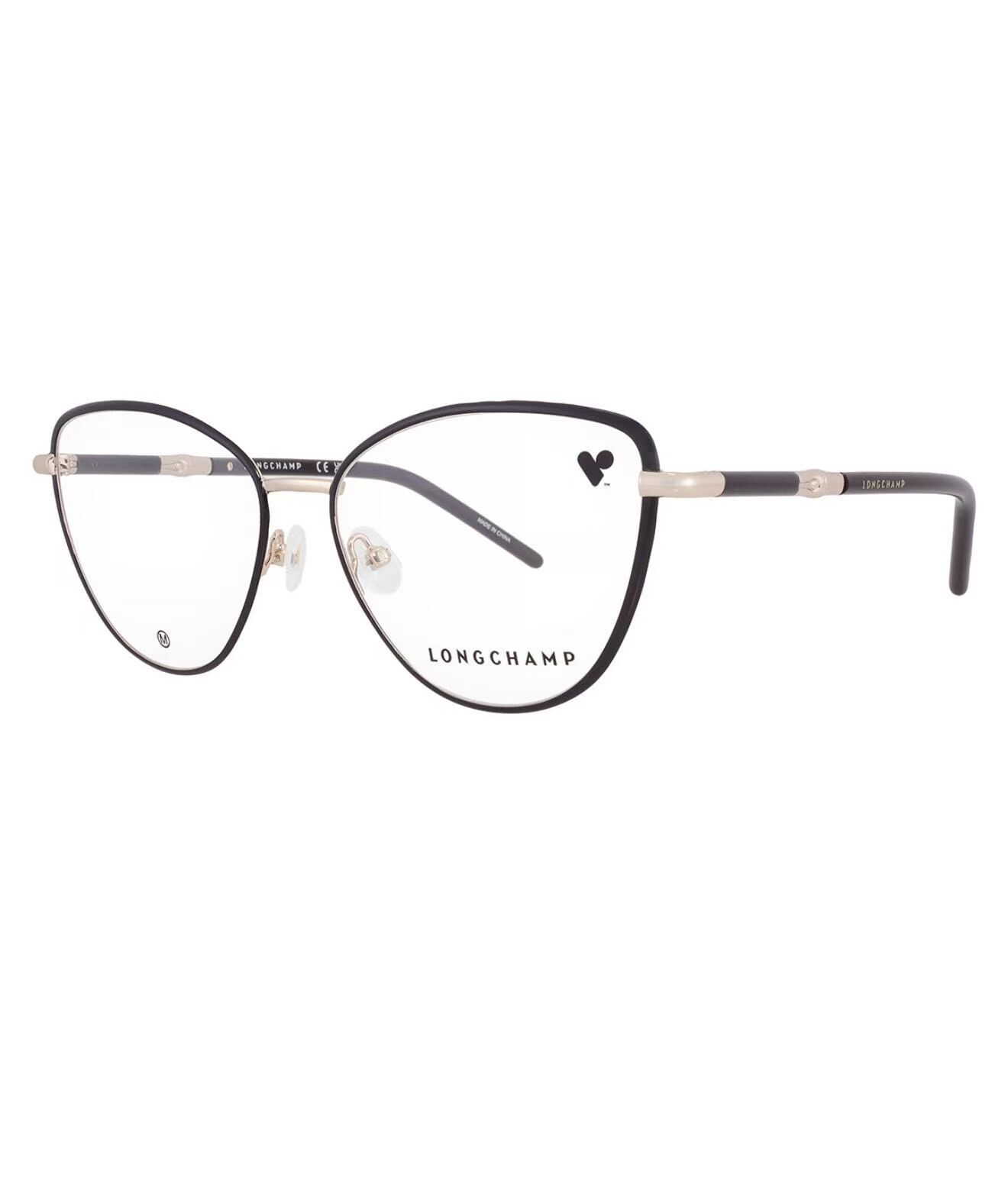 【預購】LONGCHAMP H070618 Geometric 女裝平光鏡眼鏡 (玫瑰金細邊框)