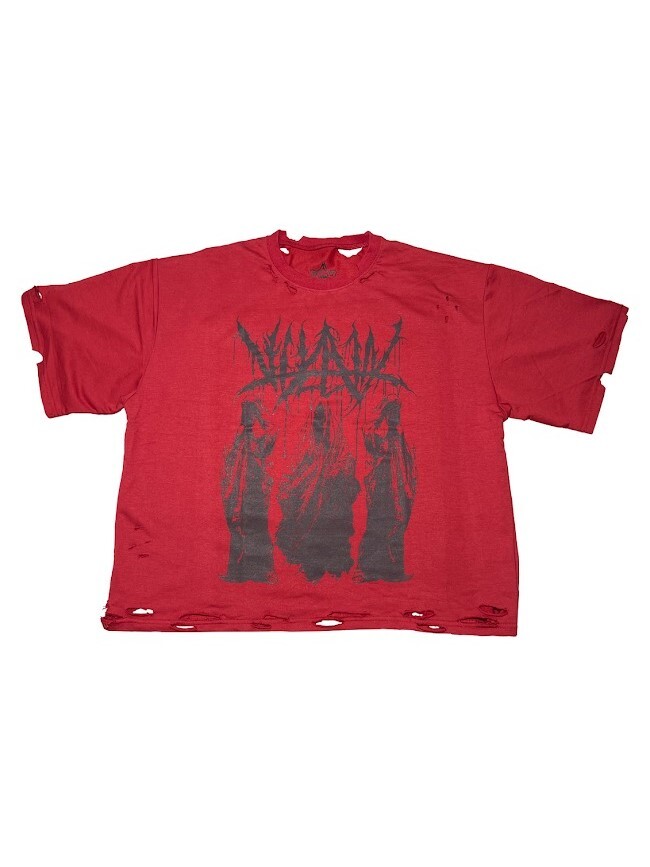 VILLAIN 26SS 紅色祭司 破壞短袖Ｔ