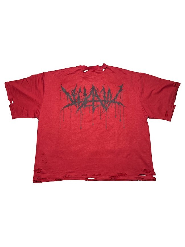 VILLAIN 26SS 紅色祭司 破壞短袖Ｔ