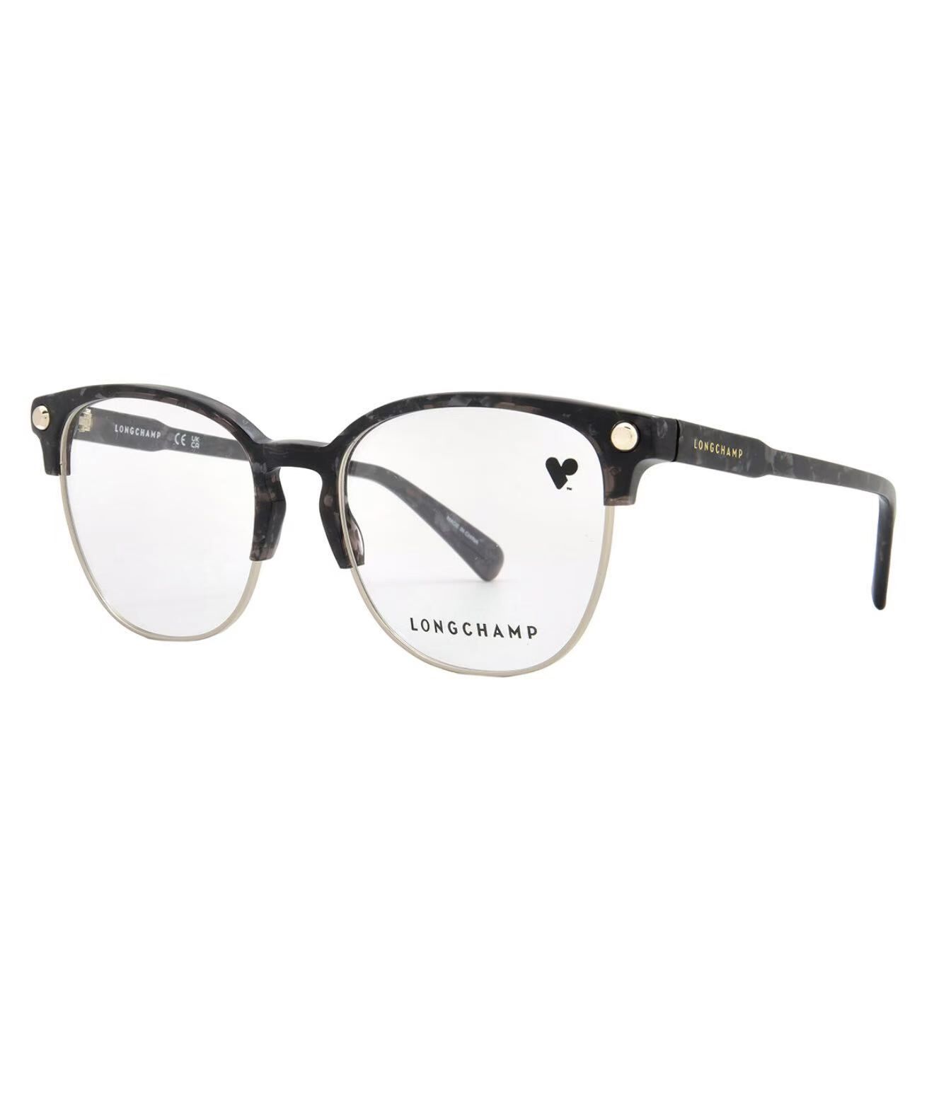 【預購】LONGCHAMP H070622 Cat Eye 女裝平光鏡眼鏡 (褐色大理石花紋)