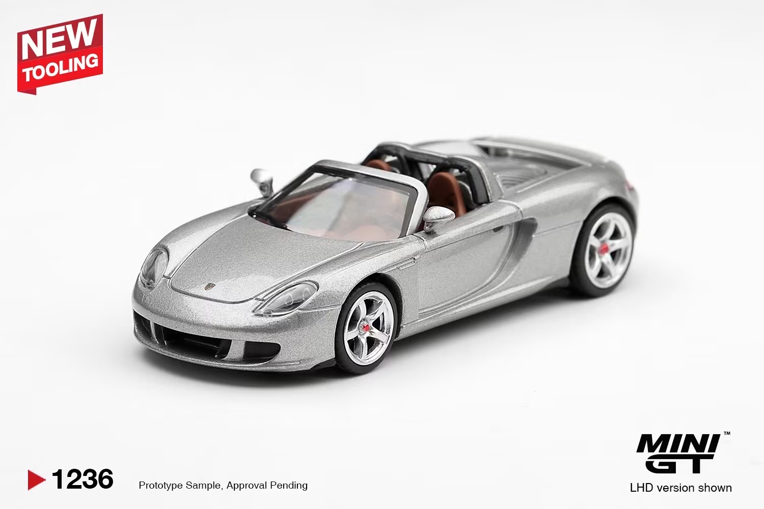 預訂Pre Order- MiniGT 1236 Porsche Carrera GT GT Silver
