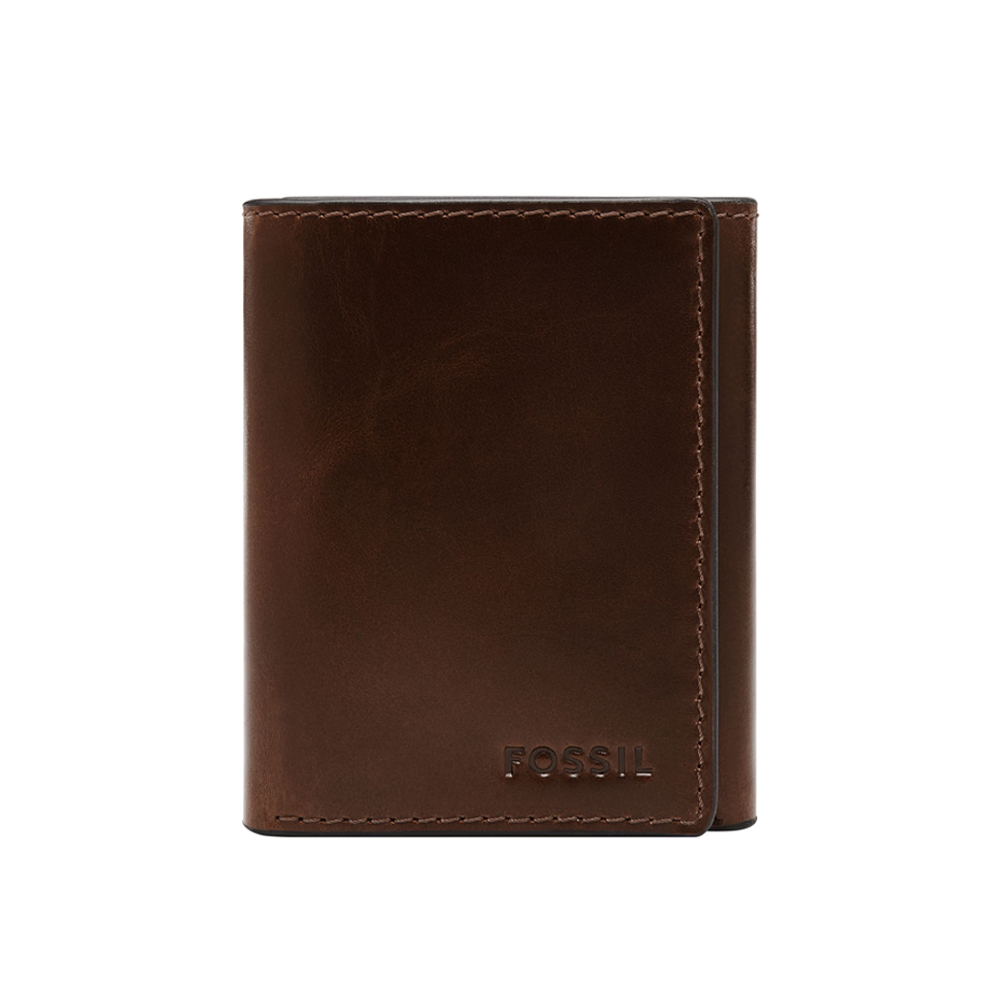 Derrick 真皮RFID防盜直式 皮夾-棕色 ML4748201