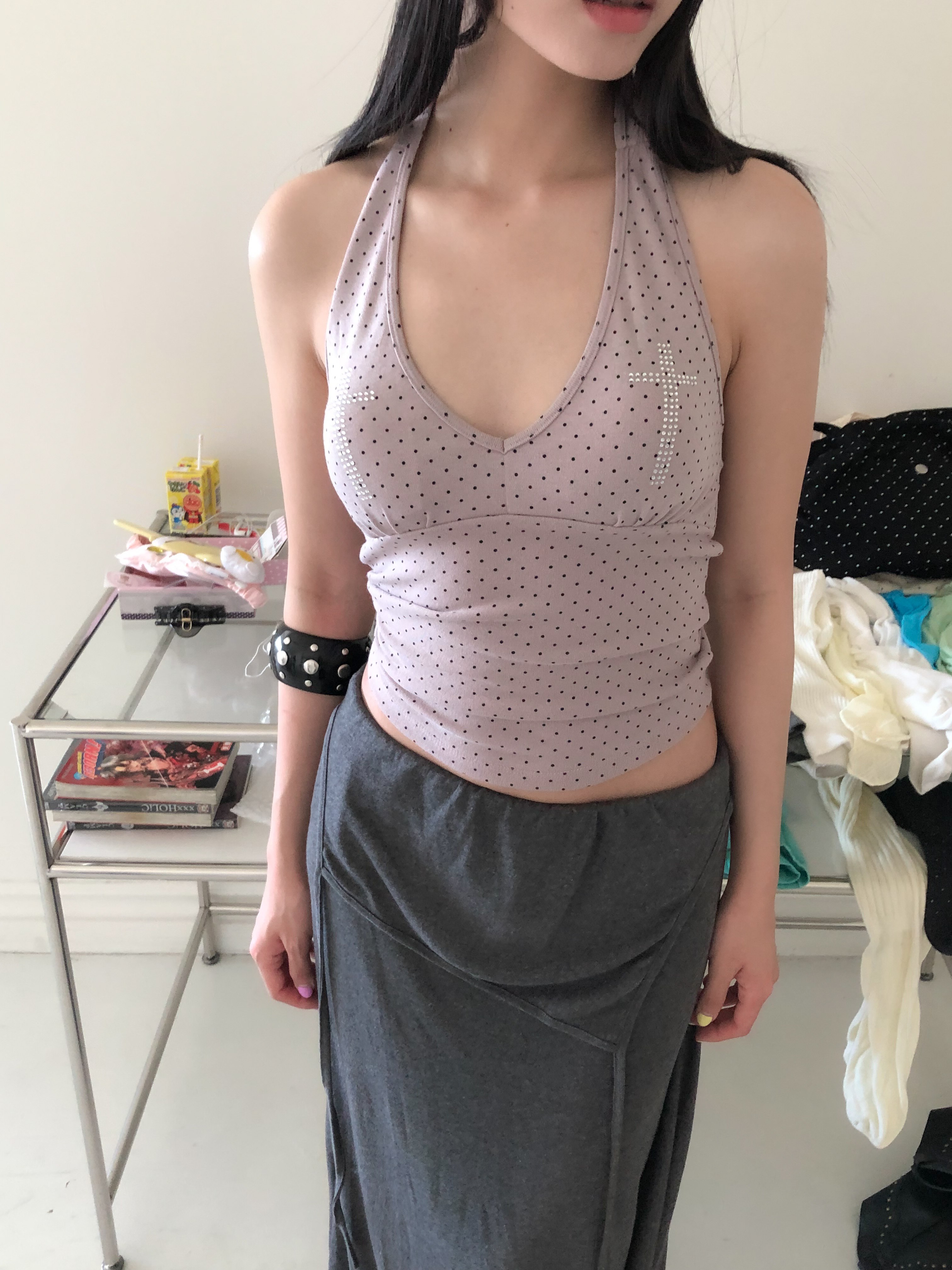 Cross Halter Top #背心
