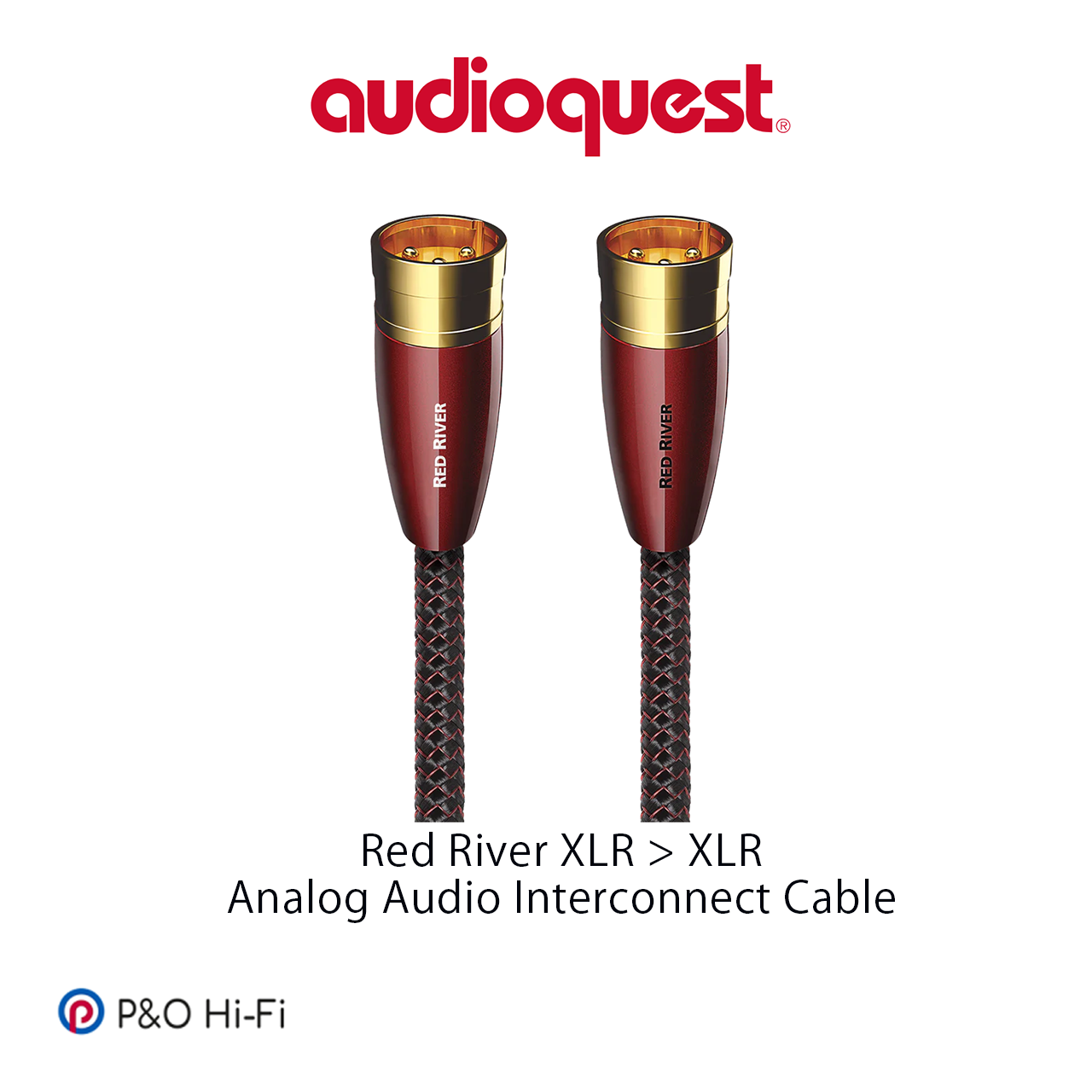 AudioQuest Red River (紅河) XLR> XLR River Series (河流系列) 模擬訊號線 (一對)