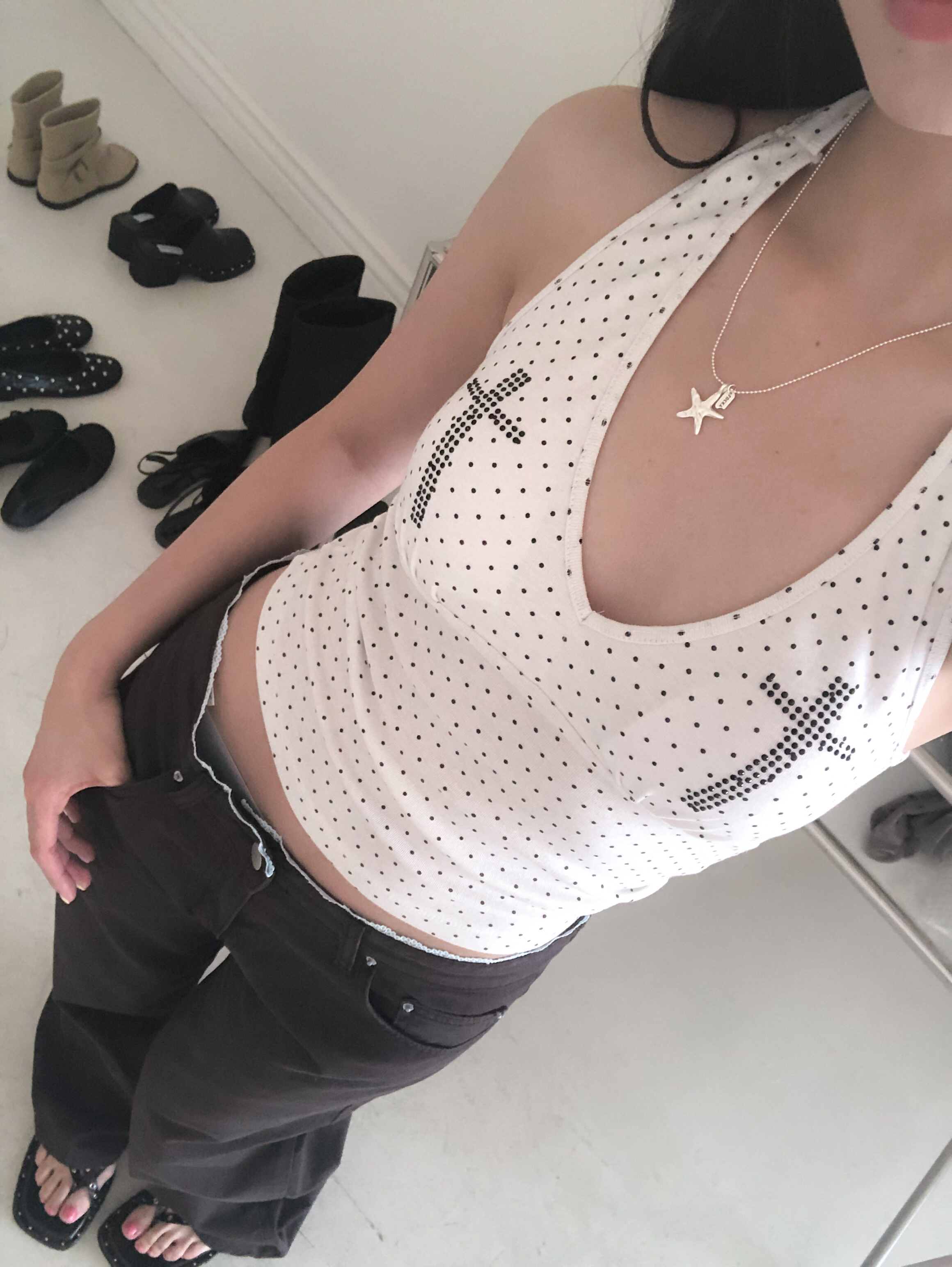 Cross Halter Top #背心