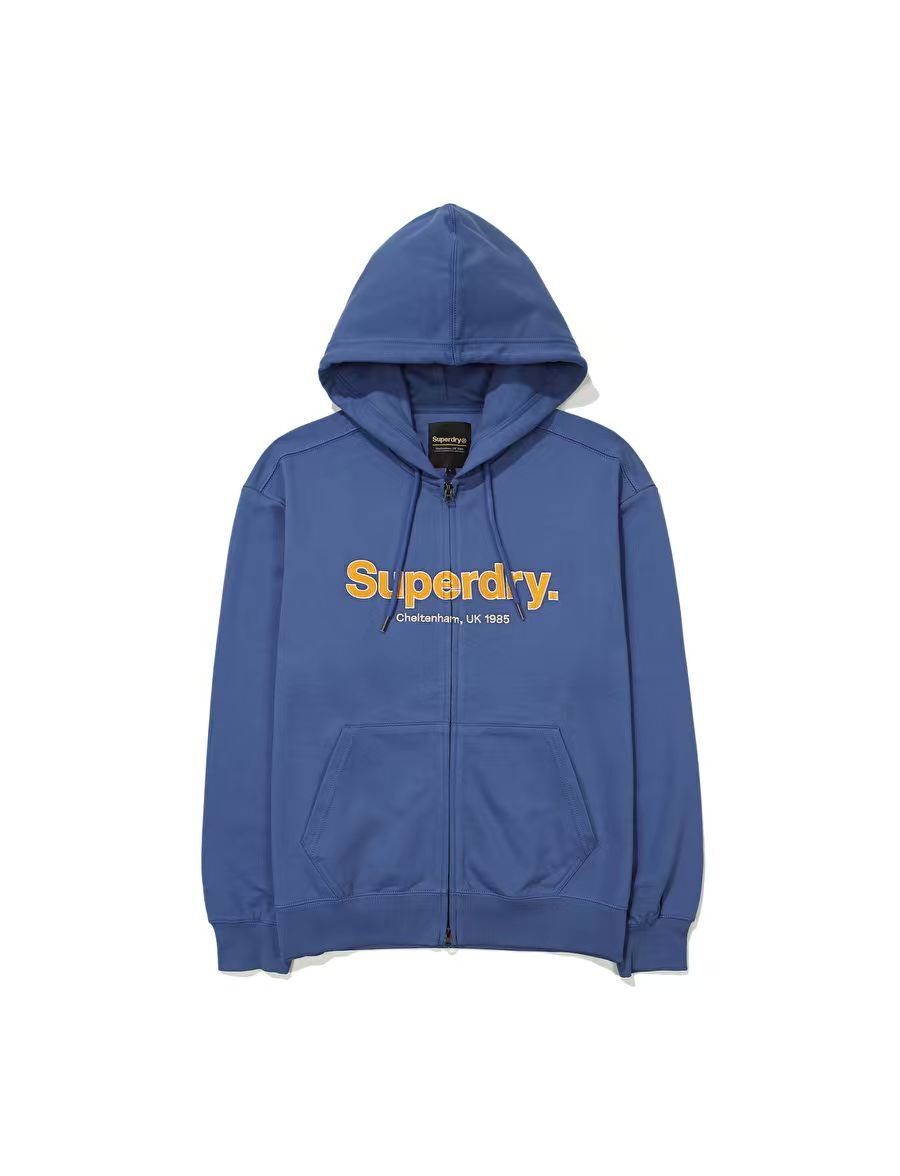 【預購】Superdry H070630 大Logo連帽拉鏈外套